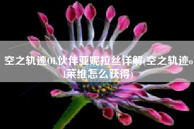 空之轨迹OL伙伴亚妮拉丝详解(空之轨迹ol莱维怎么获得)