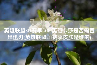 英雄联盟S11赛季 ADC英雄卡莎是否需要出迅刃(英雄联盟s11赛季皮肤是谁的)
