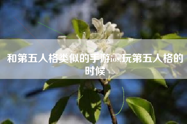 和第五人格类似的手游ios,玩第五人格的时候