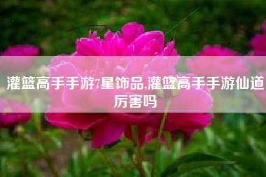 灌篮高手手游7星饰品,灌篮高手手游仙道厉害吗