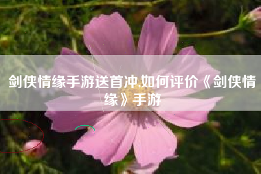 剑侠情缘手游送首冲,如何评价《剑侠情缘》手游