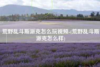 荒野乱斗斯派克怎么玩视频-(荒野乱斗斯派克怎么样)