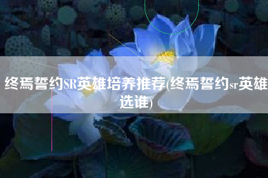 终焉誓约SR英雄培养推荐(终焉誓约sr英雄选谁)