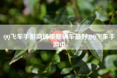QQ飞车手游商场里那辆车最好,QQ飞车手游中