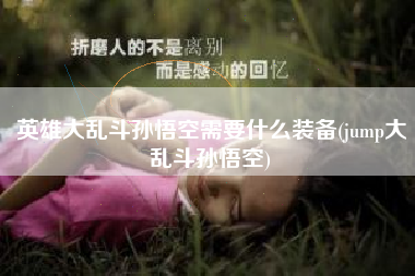英雄大乱斗孙悟空需要什么装备(jump大乱斗孙悟空)