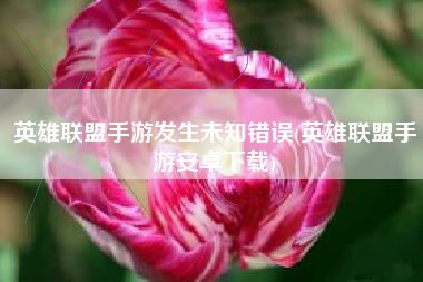英雄联盟手游发生未知错误(英雄联盟手游安卓下载)