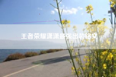 王者荣耀潇潇最强出装铭文