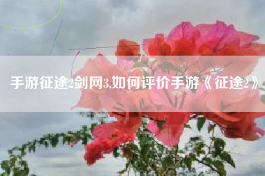 手游征途2剑网3,如何评价手游《征途2》