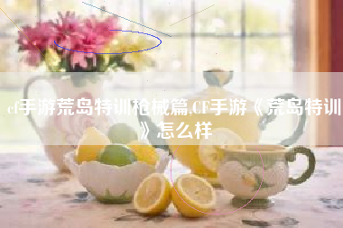 cf手游荒岛特训枪械篇,CF手游《荒岛特训》怎么样
