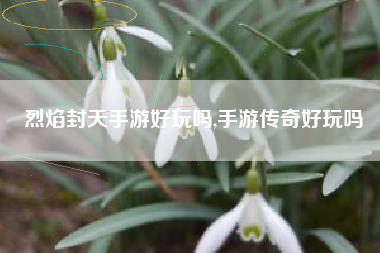 烈焰封天手游好玩吗,手游传奇好玩吗