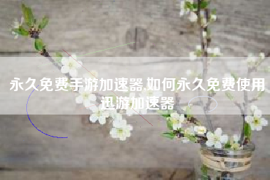 永久免费手游加速器,如何永久免费使用迅游加速器