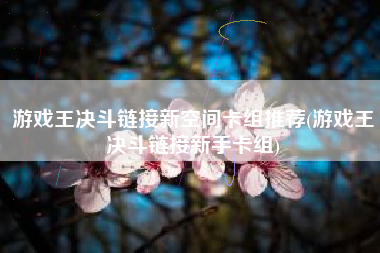 游戏王决斗链接新空间卡组推荐(游戏王决斗链接新手卡组)