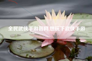 全民武侠手游官网,想玩下武侠手游