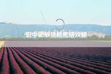 玄中记驭灵殿爬塔攻略