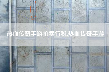 热血传奇手游拍卖行税,热血传奇手游