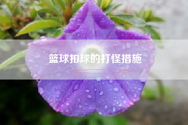 篮球扣球的打怪措施