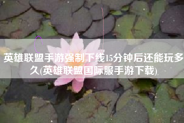 英雄联盟手游强制下线15分钟后还能玩多久(英雄联盟国际服手游下载)