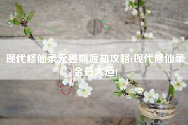 现代修仙录元婴期渡劫攻略(现代修仙录金丹大道)