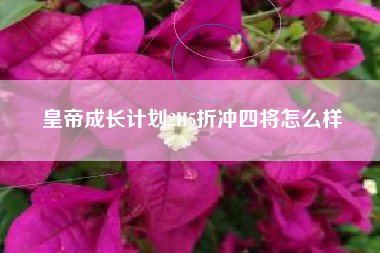 皇帝成长计划2H5折冲四将怎么样