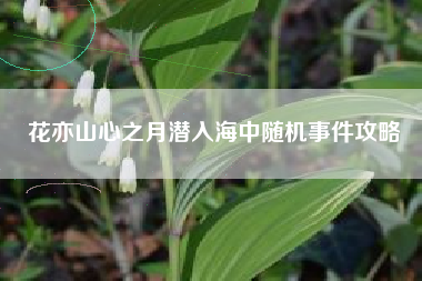 花亦山心之月潜入海中随机事件攻略
