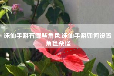 诛仙手游有哪些角色,诛仙手游如何设置角色杀怪