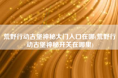 荒野行动古堡神秘大门入口在哪(荒野行动古堡神秘开关在哪里)