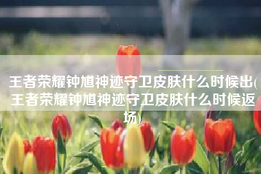 王者荣耀钟馗神迹守卫皮肤什么时候出(王者荣耀钟馗神迹守卫皮肤什么时候返场)