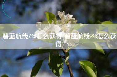 碧蓝航线Z28怎么获得(碧蓝航线z28怎么获得)