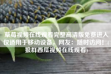 草莓视频在线观看完整高清版免费进入仅适用于移动设备，网友：随时访问！(狼群西瓜视频在线观看)
