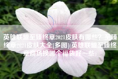 英雄联盟至臻终章2021皮肤有哪些？至臻终章2021皮肤大全[多图](英雄联盟至臻终章商场换哪个福袋好一些)