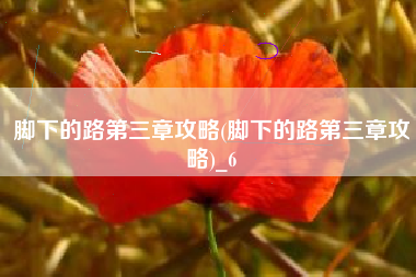 脚下的路第三章攻略(脚下的路第三章攻略)_6