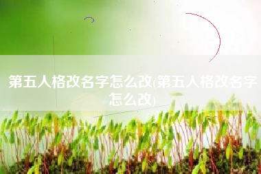 第五人格改名字怎么改(第五人格改名字怎么改)