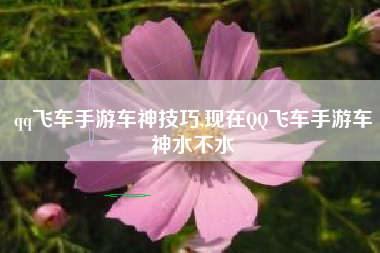 qq飞车手游车神技巧,现在QQ飞车手游车神水不水