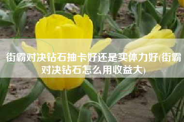 街霸对决钻石抽卡好还是买体力好(街霸对决钻石怎么用收益大)
