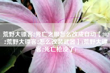荒野大镖客2死亡之眼怎么改成自动【2022荒野大镖客2怎么改装武器】(荒野大镖客2死亡枪没了)