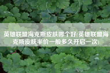 英雄联盟海克斯皮肤哪个好(英雄联盟海克斯皮肤半价一般多久开启一次)