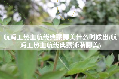 航海王热血航线典藏娜美什么时候出(航海王热血航线典藏泳装娜美)