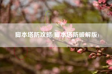 脚本塔防攻略(脚本塔防破解版)