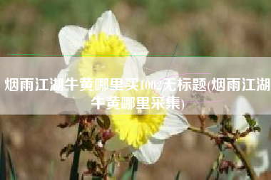 烟雨江湖牛黄哪里买1002无标题(烟雨江湖牛黄哪里采集)