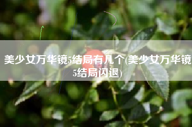 美少女万华镜5结局有几个(美少女万华镜5结局闪退)