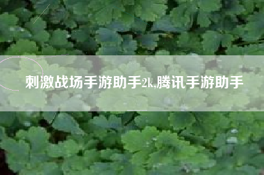 刺激战场手游助手2k,腾讯手游助手