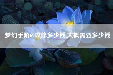 梦幻手游69攻修多少钱,大概需要多少钱