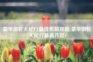 豪华游轮大纪行最佳布局攻略(豪华游轮大纪行最高几层)