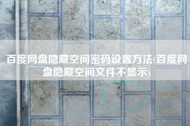 百度网盘隐藏空间密码设置方法(百度网盘隐藏空间文件不显示)