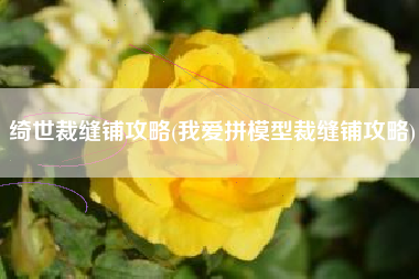 绮世裁缝铺攻略(我爱拼模型裁缝铺攻略)