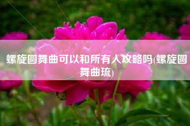 螺旋圆舞曲可以和所有人攻略吗(螺旋圆舞曲琉)