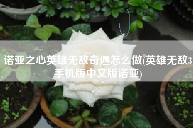 诺亚之心英雄无敌奇遇怎么做(英雄无敌3手机版中文版诺亚)