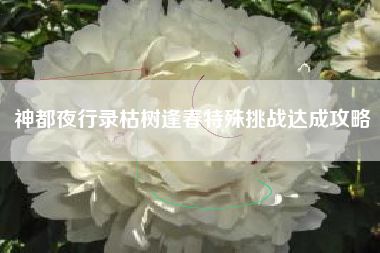 神都夜行录枯树逢春特殊挑战达成攻略