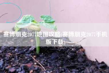 赛博朋克2077地图攻略(赛博朋克2077手机版下载)