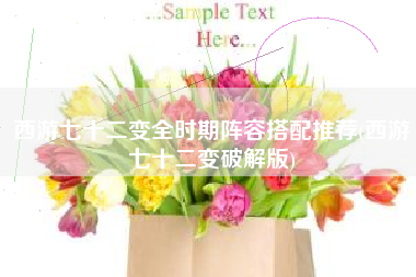 西游七十二变全时期阵容搭配推荐(西游七十二变破解版)